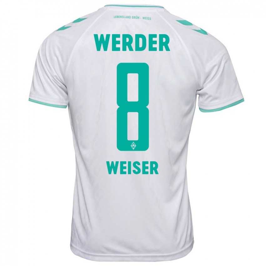 Damen Mitchell Weiser #8 Weiß Auswärtstrikot Trikot 2023/24 T-Shirt Belgien