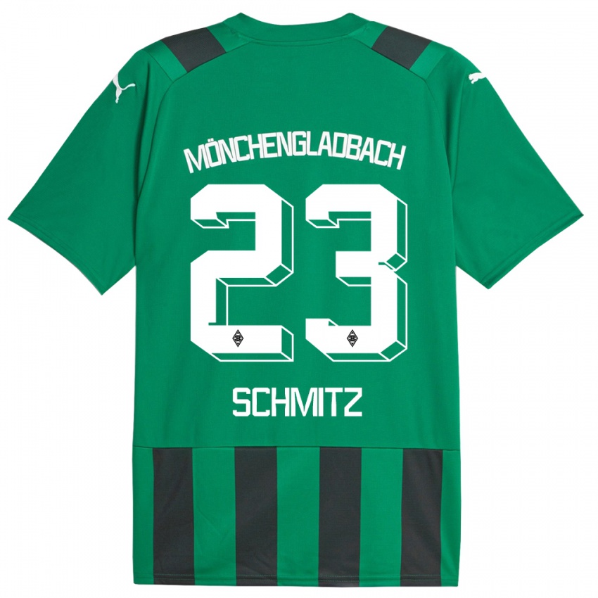 Damen Sarah Schmitz #23 Schwarz Grün Auswärtstrikot Trikot 2023/24 T-Shirt Belgien