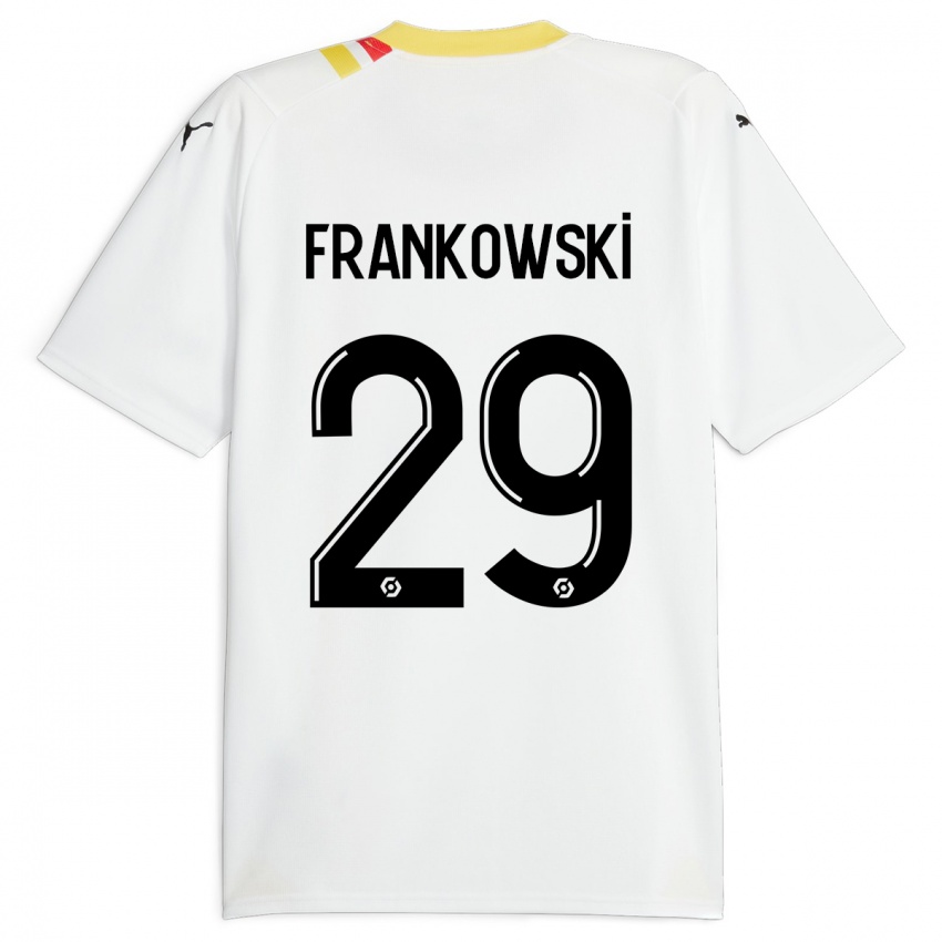 Femme Maillot Przemyslaw Frankowski #29 Noir Tenues Extérieur 2023/24 T-Shirt Belgique