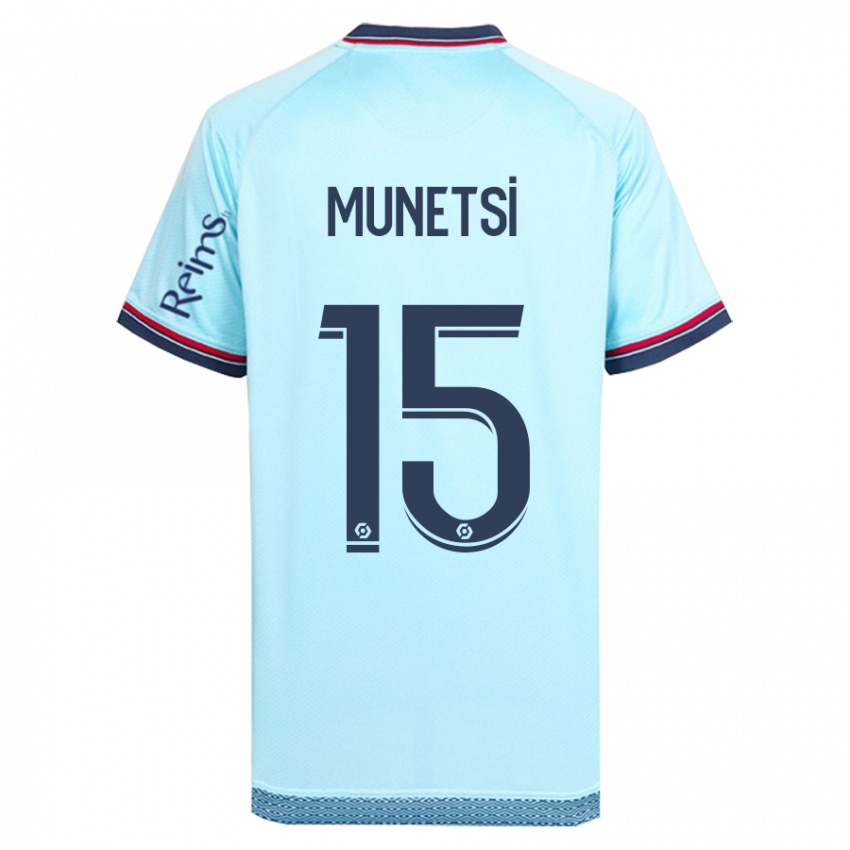 Damen Marshall Munetsi #15 Himmelblau Auswärtstrikot Trikot 2023/24 T-Shirt Belgien