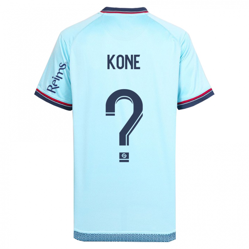 Dames Abdoul Koné #0 Hemelsblauw Uitshirt Uittenue 2023/24 T-Shirt België
