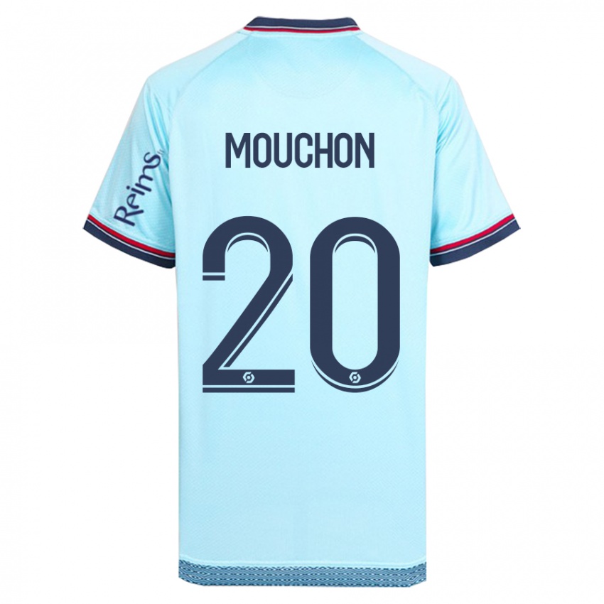 Damen Noemie Mouchon #20 Himmelblau Auswärtstrikot Trikot 2023/24 T-Shirt Belgien