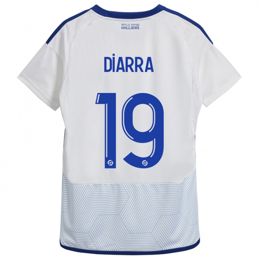 Damen Habib Diarra #19 Weiß Auswärtstrikot Trikot 2023/24 T-Shirt Belgien