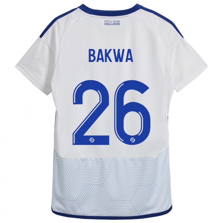 Damen Dilane Bakwa #26 Weiß Auswärtstrikot Trikot 2023/24 T-Shirt Belgien