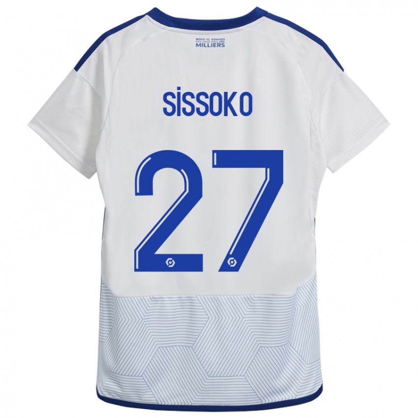 Damen Ibrahima Sissoko #27 Weiß Auswärtstrikot Trikot 2023/24 T-Shirt Belgien