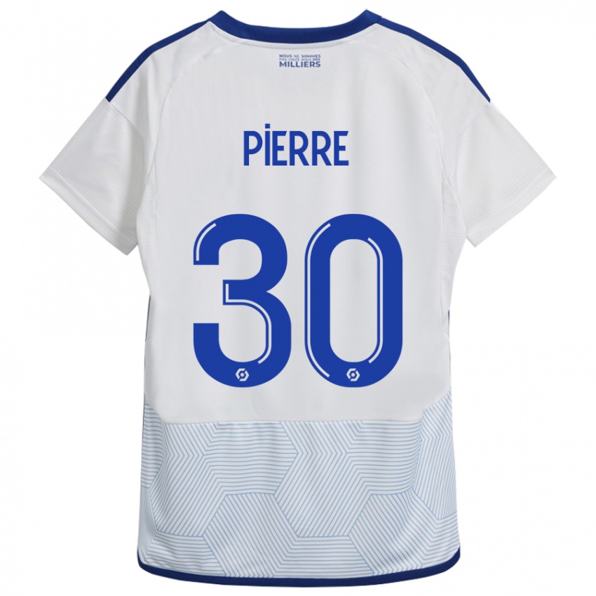 Damen Alexandre Pierre #30 Weiß Auswärtstrikot Trikot 2023/24 T-Shirt Belgien