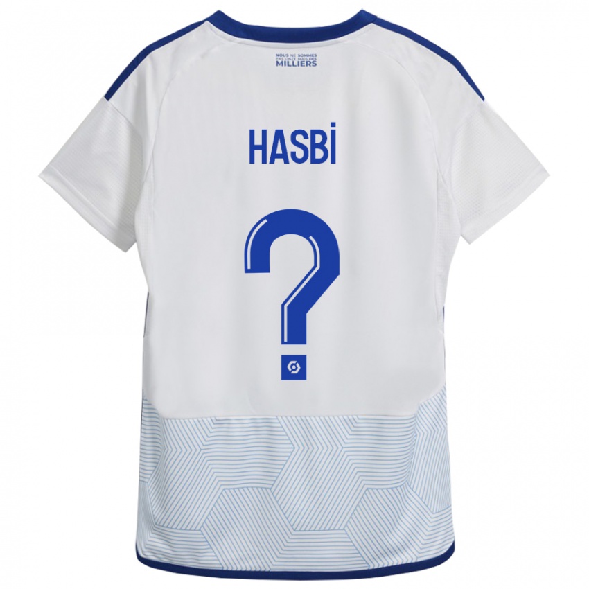 Damen Walid Hasbi #0 Weiß Auswärtstrikot Trikot 2023/24 T-Shirt Belgien