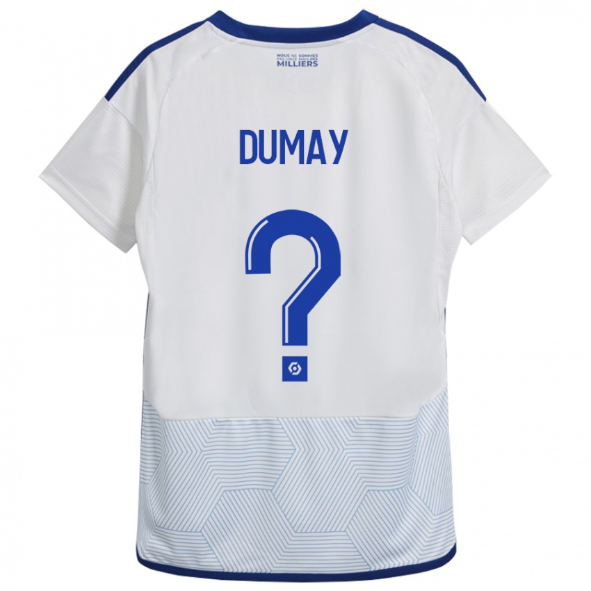 Damen Yoann Dumay #0 Weiß Auswärtstrikot Trikot 2023/24 T-Shirt Belgien