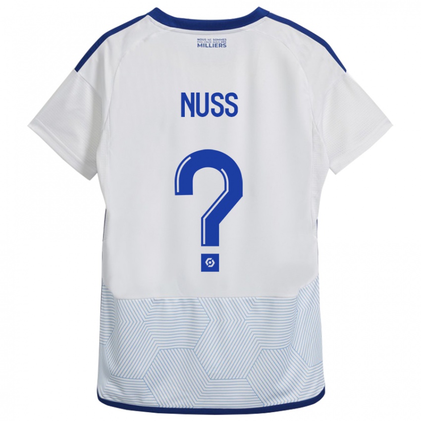 Damen Antoine Nuss #0 Weiß Auswärtstrikot Trikot 2023/24 T-Shirt Belgien
