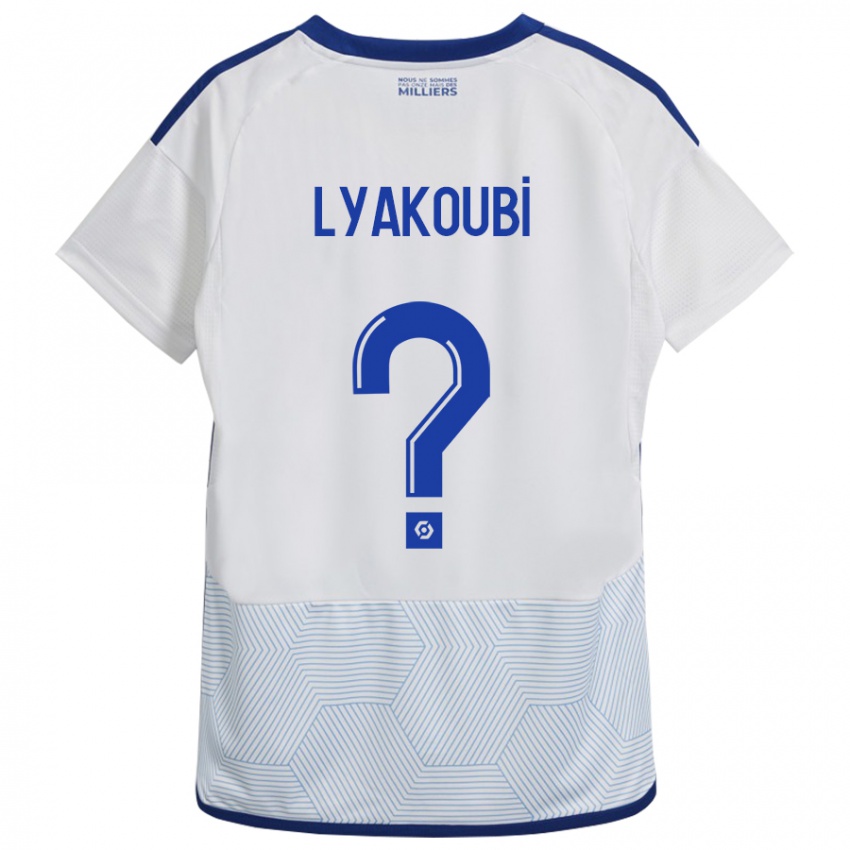 Damen Oussama Lyakoubi #0 Weiß Auswärtstrikot Trikot 2023/24 T-Shirt Belgien