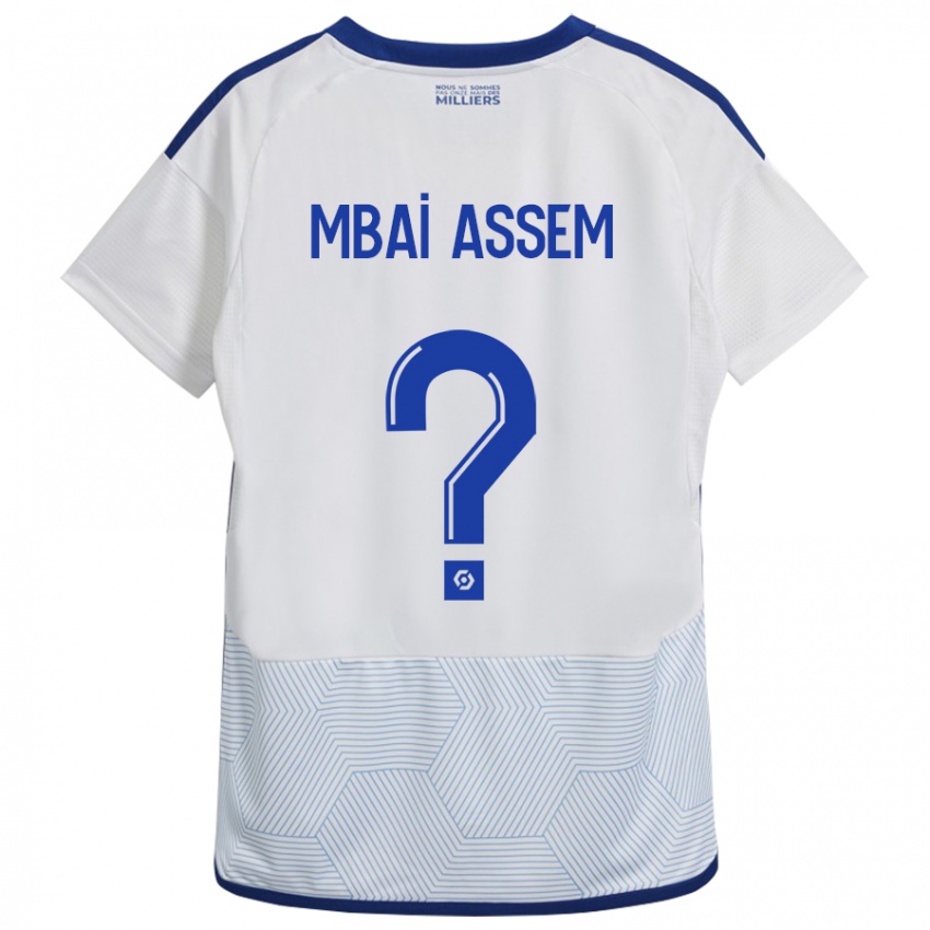 Damen Chris Mbaï-Assem #0 Weiß Auswärtstrikot Trikot 2023/24 T-Shirt Belgien