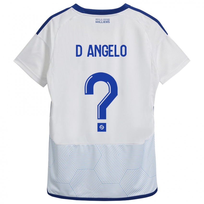 Damen Gianni D'angelo #0 Weiß Auswärtstrikot Trikot 2023/24 T-Shirt Belgien
