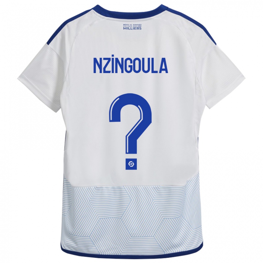 Damen Rabby Nzingoula #0 Weiß Auswärtstrikot Trikot 2023/24 T-Shirt Belgien
