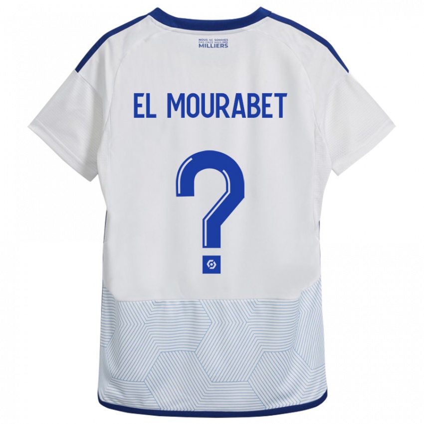 Damen Samir El Mourabet #0 Weiß Auswärtstrikot Trikot 2023/24 T-Shirt Belgien