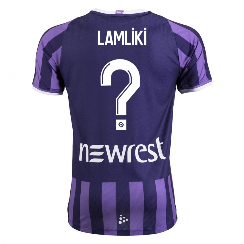 Damen Nassim Lamliki #0 Lila Auswärtstrikot Trikot 2023/24 T-Shirt Belgien