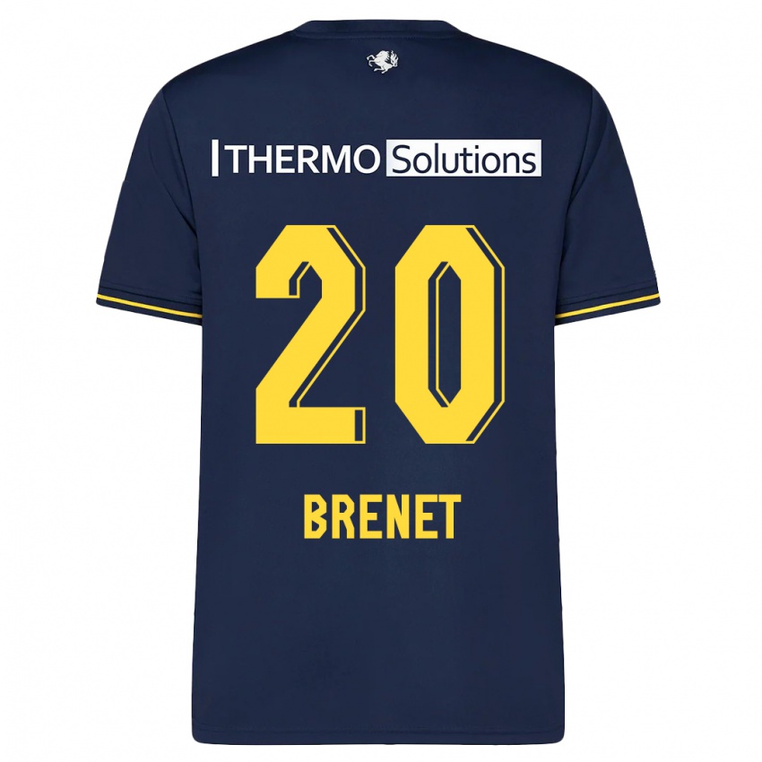 Damen Joshua Brenet #20 Marine Auswärtstrikot Trikot 2023/24 T-Shirt Belgien