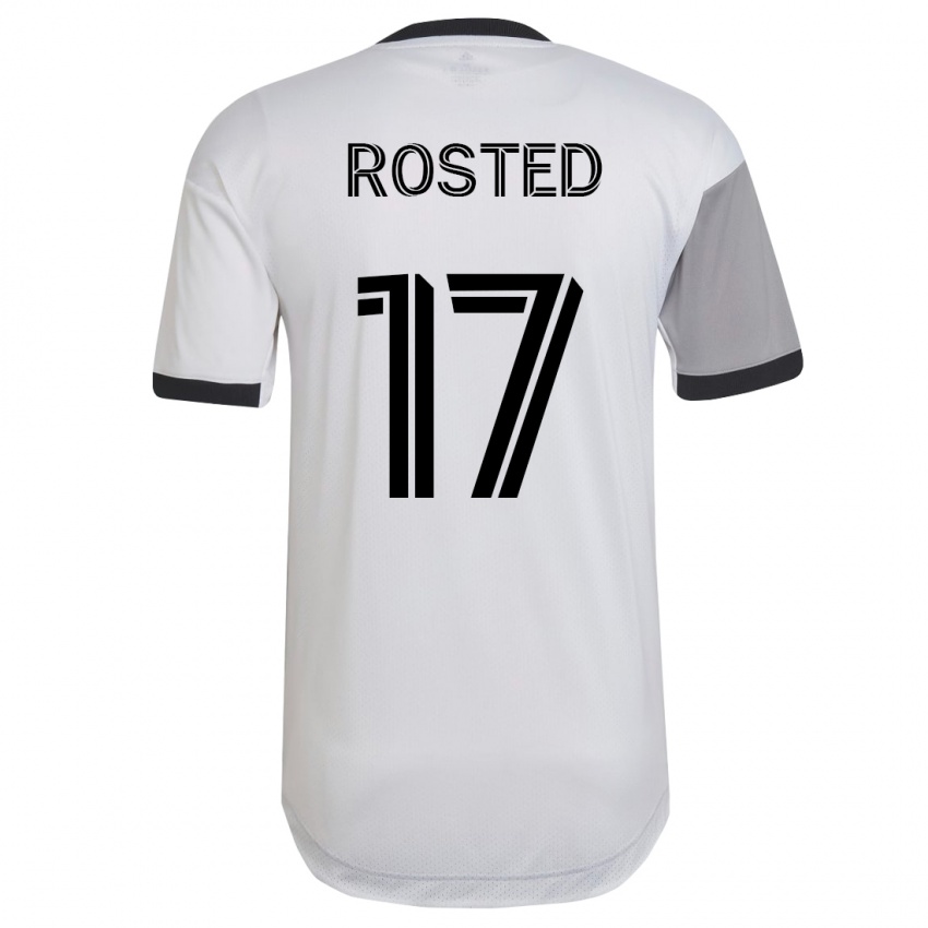 Damen Sigurd Rosted #17 Weiß Auswärtstrikot Trikot 2023/24 T-Shirt Belgien
