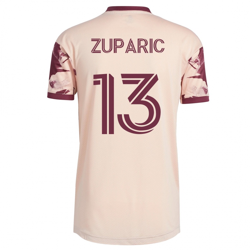 Damen Dario Zuparic #13 Cremefarben Auswärtstrikot Trikot 2023/24 T-Shirt Belgien