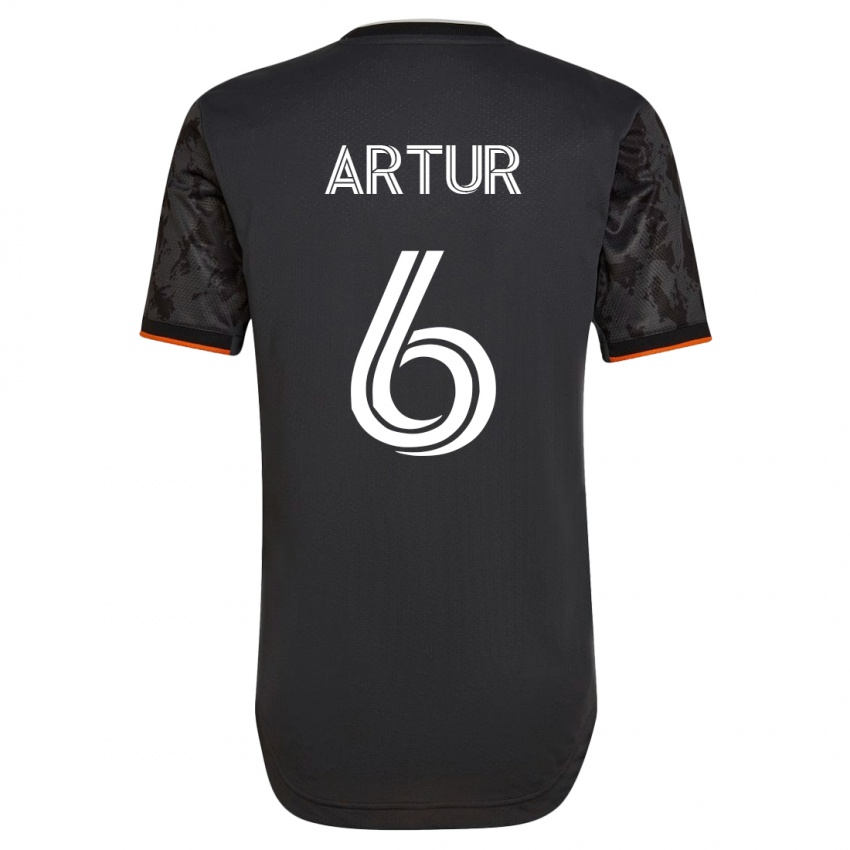 Damen Artur #6 Schwarz Auswärtstrikot Trikot 2023/24 T-Shirt Belgien