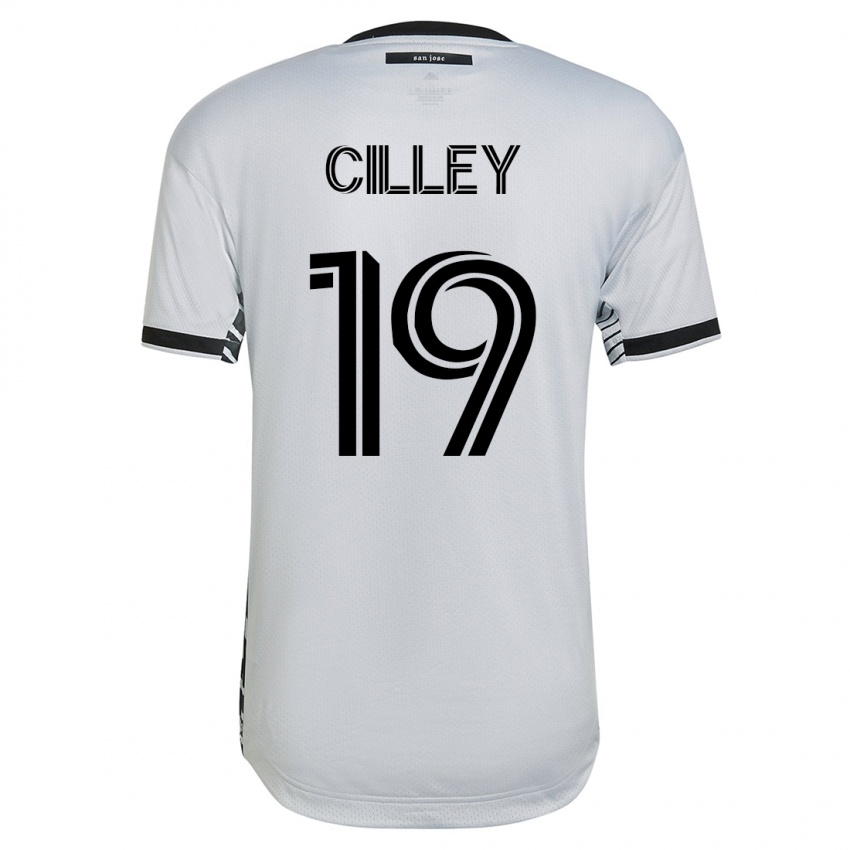 Dames Cam Cilley #19 Wit Uitshirt Uittenue 2023/24 T-Shirt België