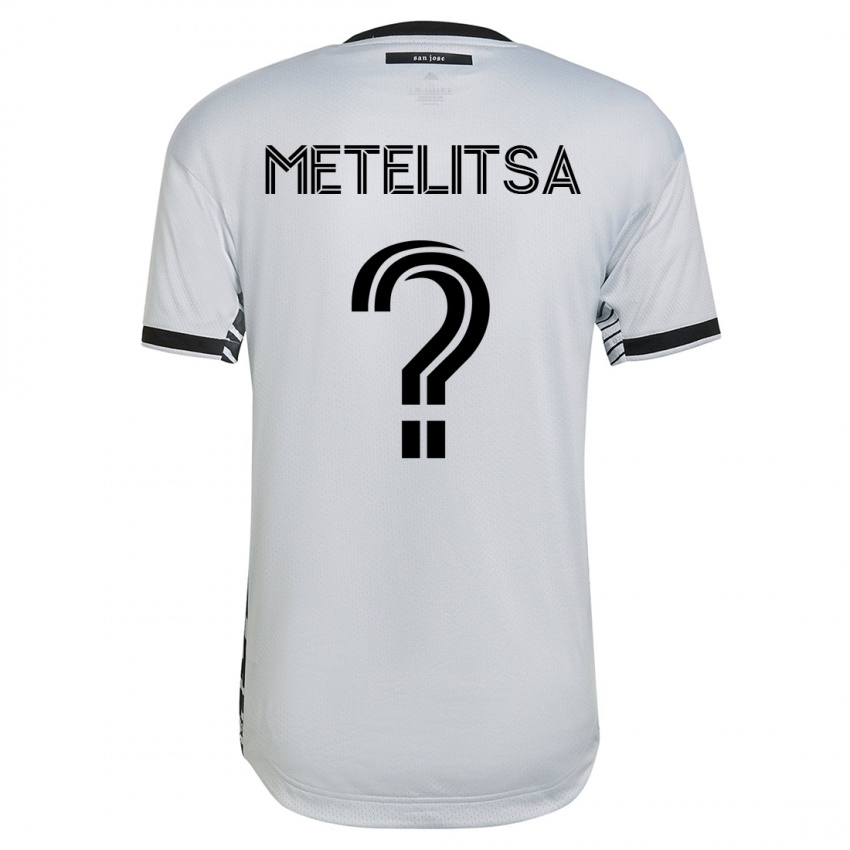 Dames Christian Metelitsa #0 Wit Uitshirt Uittenue 2023/24 T-Shirt België