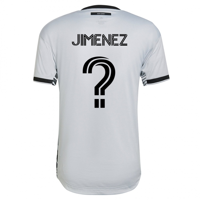 Dames Kevin Jimenez #0 Wit Uitshirt Uittenue 2023/24 T-Shirt België