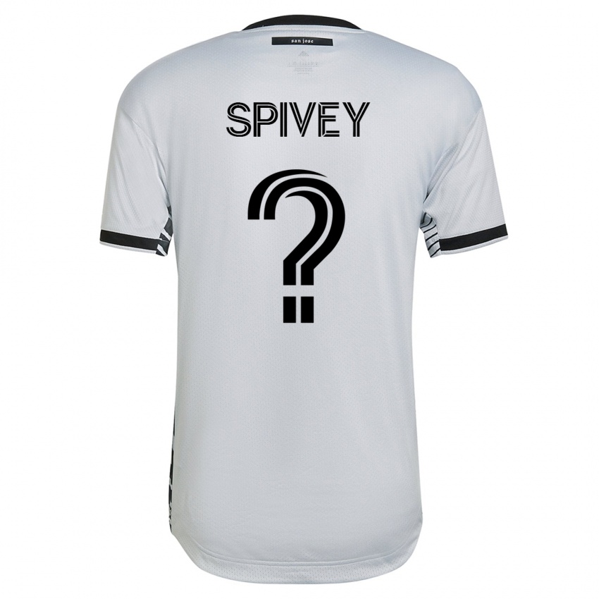 Dames Kaedren Spivey #0 Wit Uitshirt Uittenue 2023/24 T-Shirt België