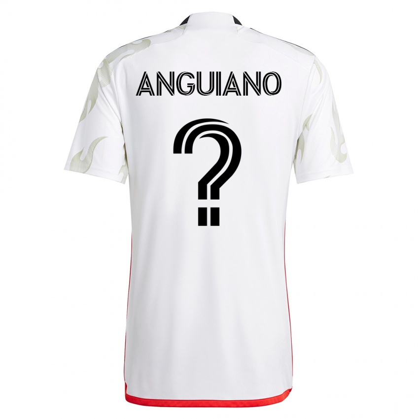Dames Adrian Anguiano #0 Wit Uitshirt Uittenue 2023/24 T-Shirt België