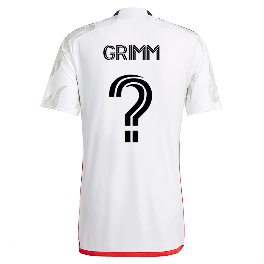 Dames Mason Grimm #0 Wit Uitshirt Uittenue 2023/24 T-Shirt België