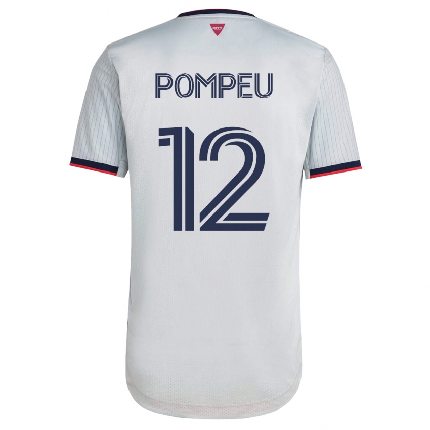 Damen Célio Pompeu #12 Weiß Auswärtstrikot Trikot 2023/24 T-Shirt Belgien