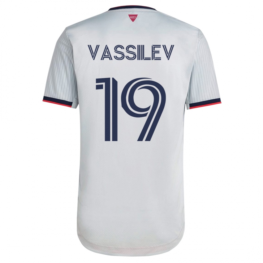 Dames Indiana Vassilev #19 Wit Uitshirt Uittenue 2023/24 T-Shirt België