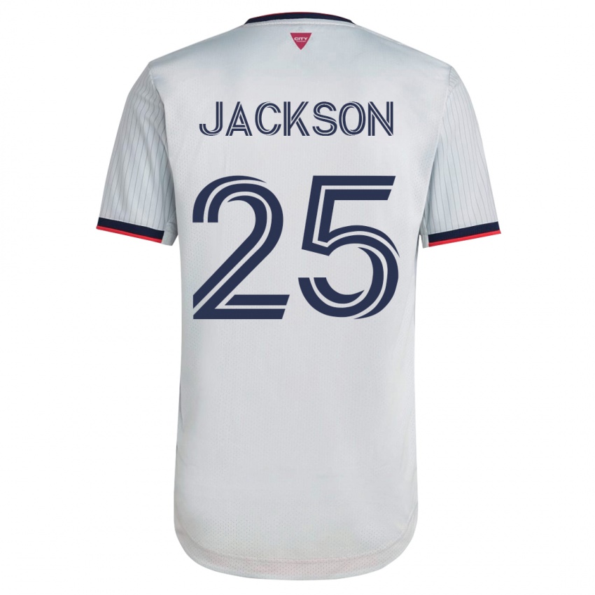 Damen Aziel Jackson #25 Weiß Auswärtstrikot Trikot 2023/24 T-Shirt Belgien