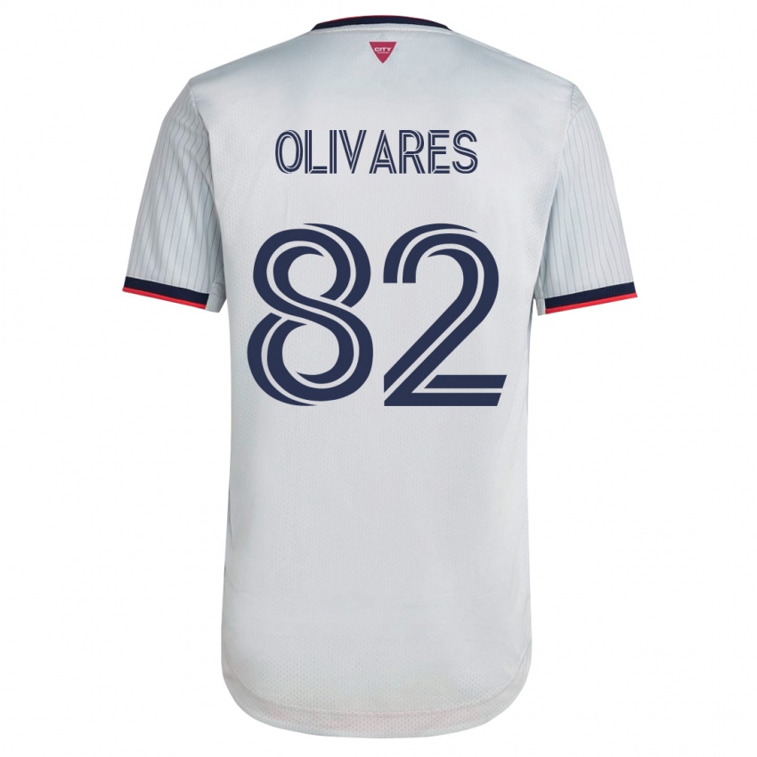 Dames Christian Olivares #82 Wit Uitshirt Uittenue 2023/24 T-Shirt België