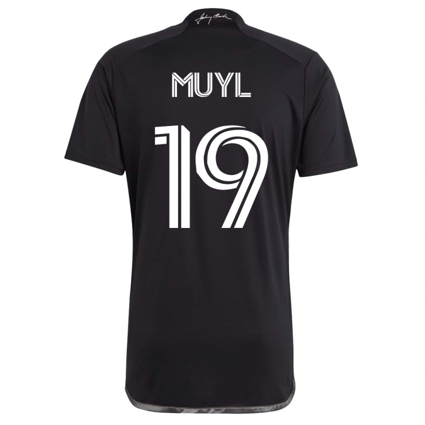 Dames Alex Muyl #19 Zwart Uitshirt Uittenue 2023/24 T-Shirt België