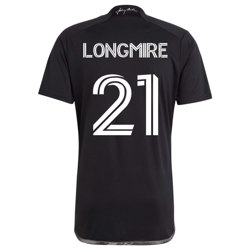 Damen Ahmed Longmire #21 Schwarz Auswärtstrikot Trikot 2023/24 T-Shirt Belgien