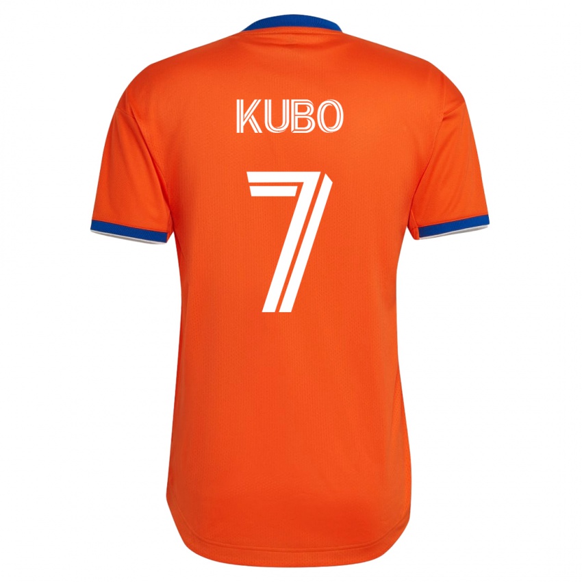 Dames Yuya Kubo #7 Wit Uitshirt Uittenue 2023/24 T-Shirt België
