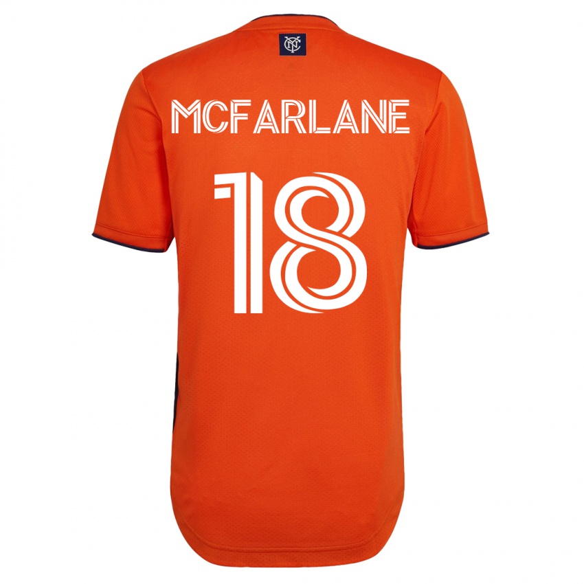 Damen Christian Mcfarlane #18 Schwarz Auswärtstrikot Trikot 2023/24 T-Shirt Belgien