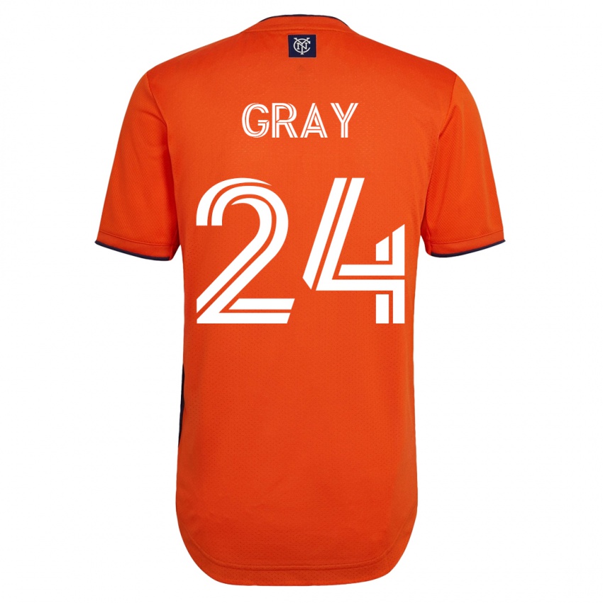 Dames Tayvon Gray #24 Zwart Uitshirt Uittenue 2023/24 T-Shirt België