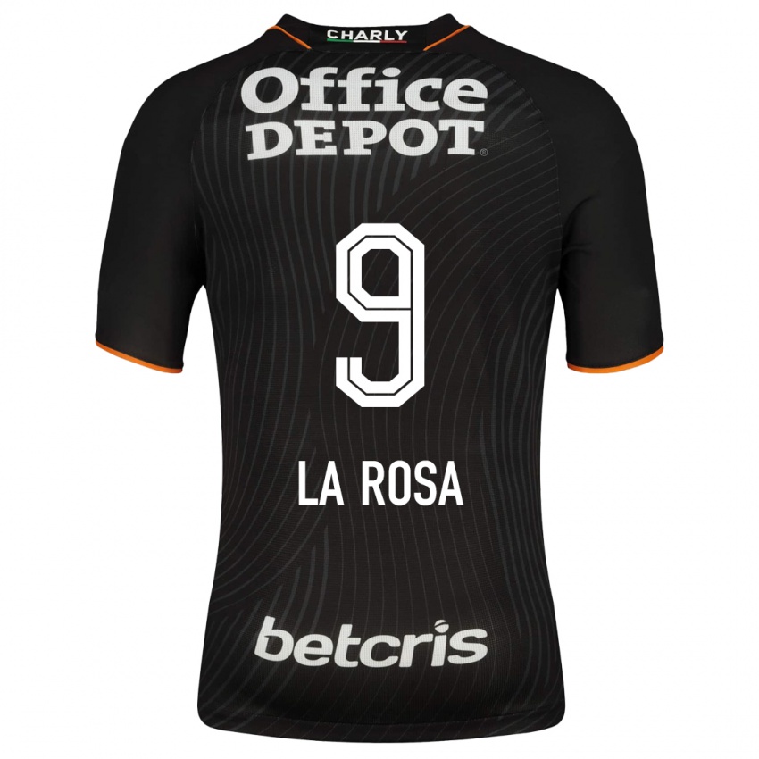 Damen Roberto De La Rosa #9 Schwarz Auswärtstrikot Trikot 2023/24 T-Shirt Belgien