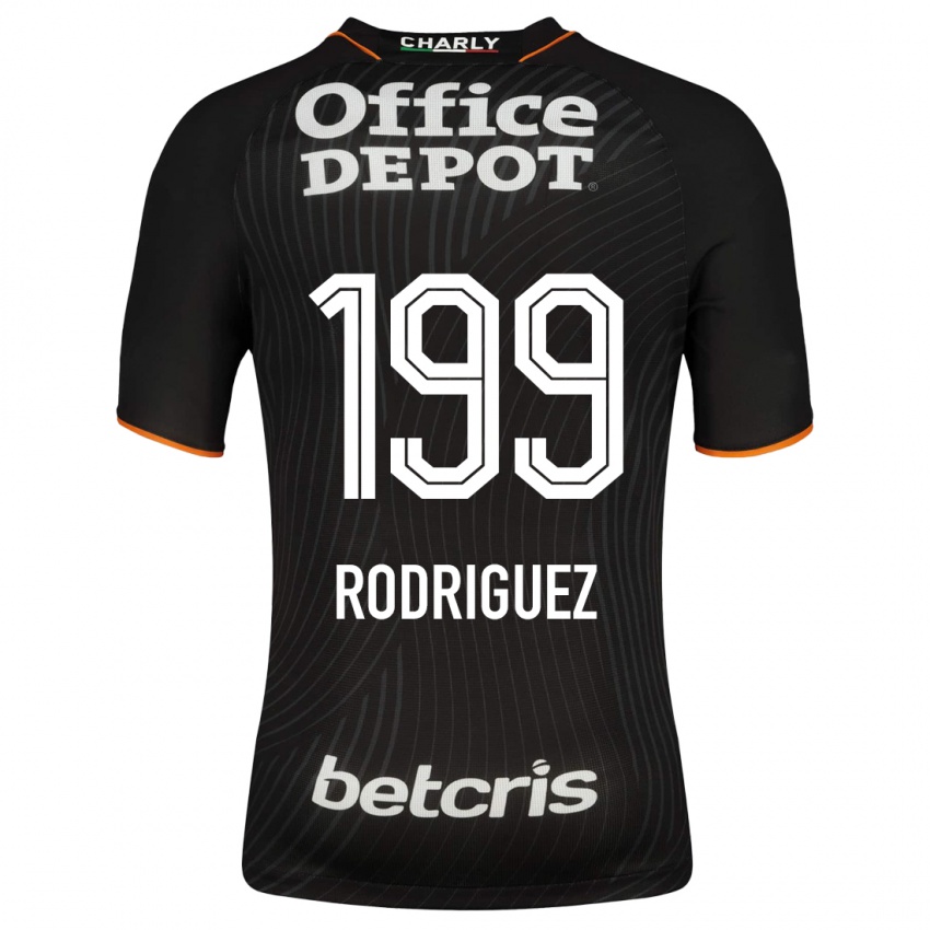 Damen Miguel Rodríguez #199 Schwarz Auswärtstrikot Trikot 2023/24 T-Shirt Belgien