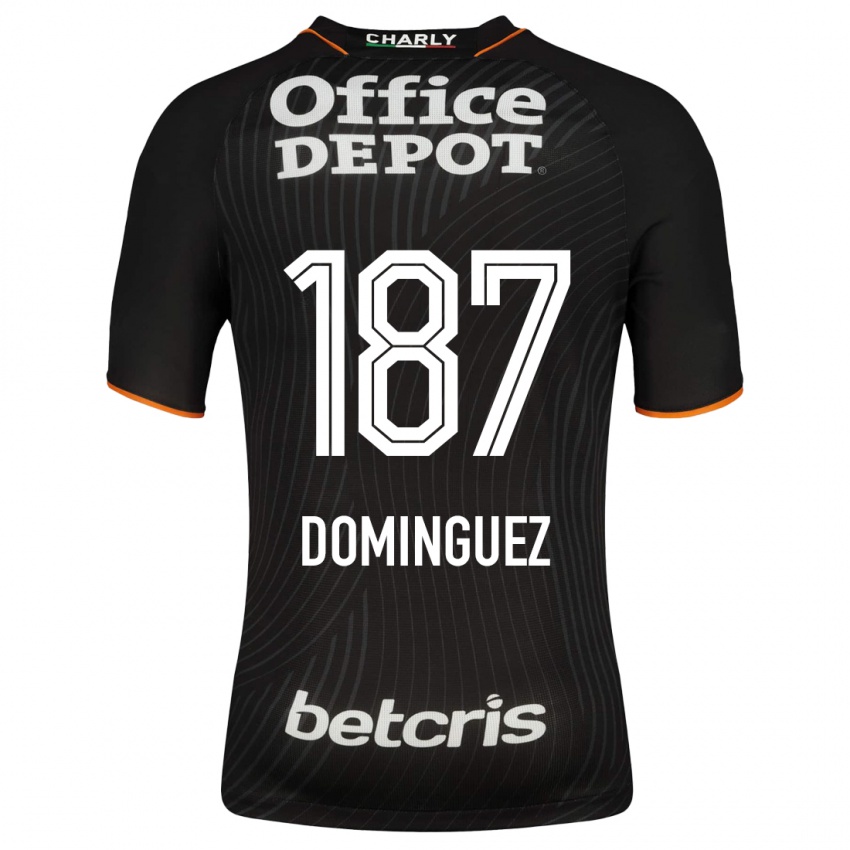 Damen Alexéi Domínguez #187 Schwarz Auswärtstrikot Trikot 2023/24 T-Shirt Belgien