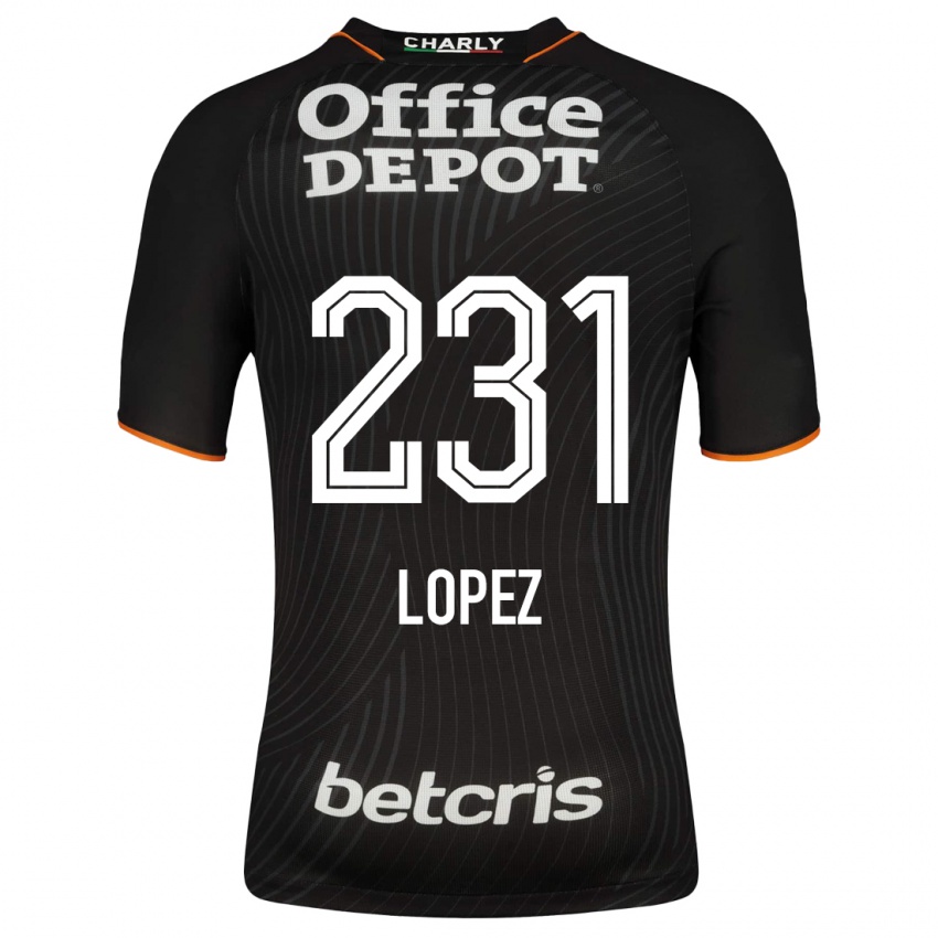 Damen Víctor López #231 Schwarz Auswärtstrikot Trikot 2023/24 T-Shirt Belgien