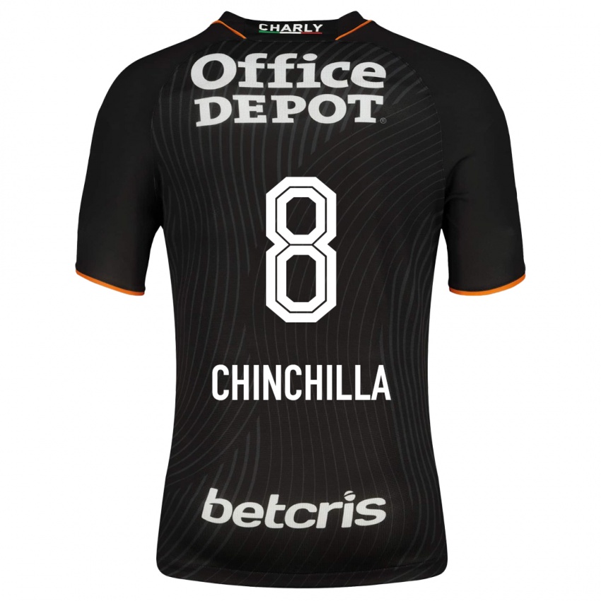 Damen Priscila Chinchilla #8 Schwarz Auswärtstrikot Trikot 2023/24 T-Shirt Belgien