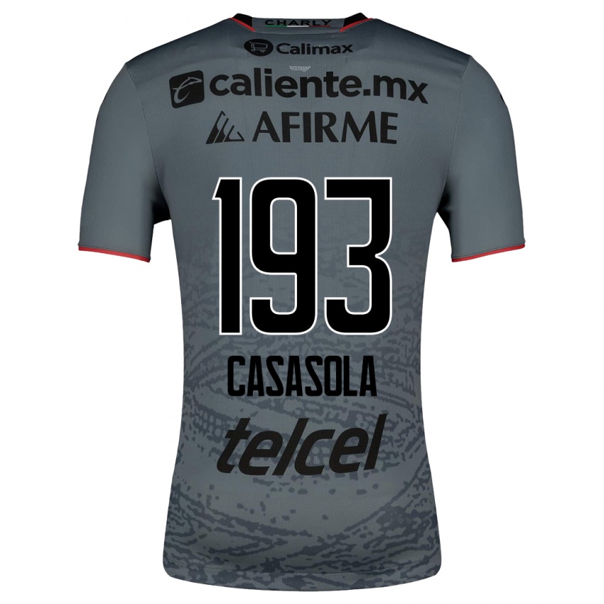 Dames Axel Casasola #193 Grijs Uitshirt Uittenue 2023/24 T-Shirt België