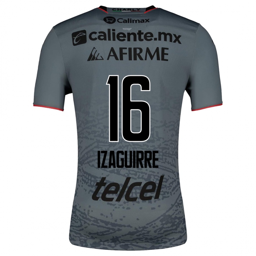 Damen Estefanía Izaguirre #16 Grau Auswärtstrikot Trikot 2023/24 T-Shirt Belgien