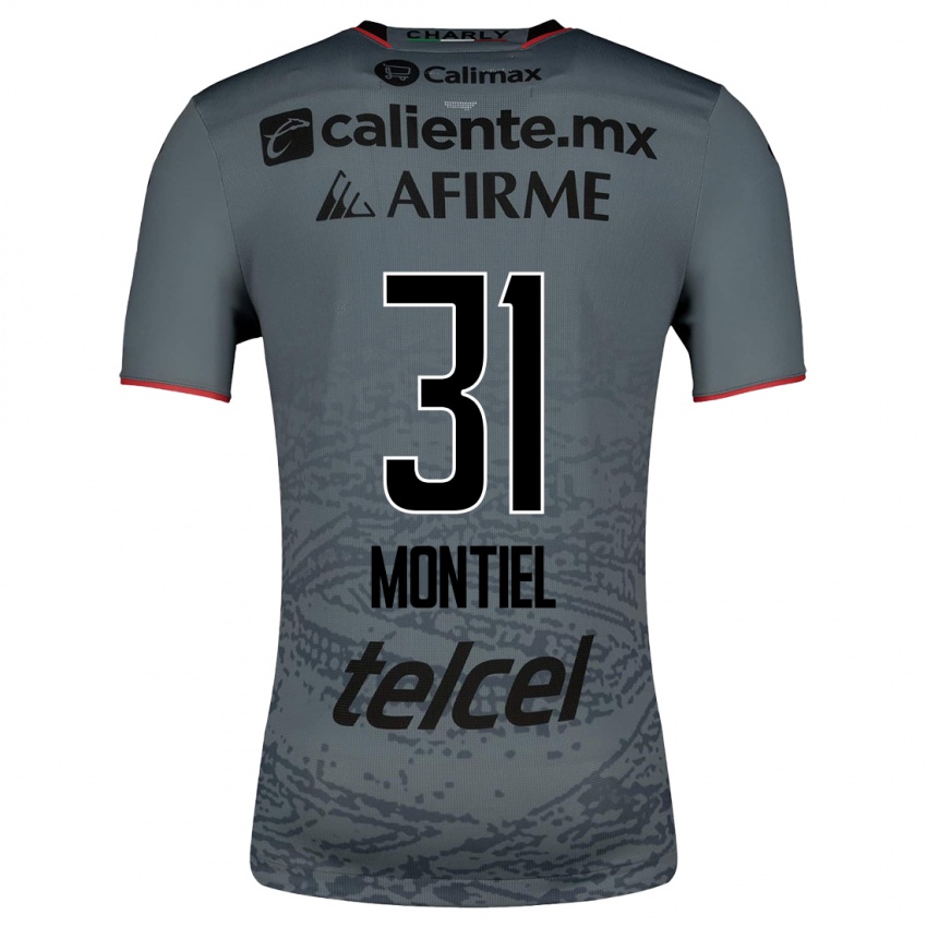Femme Maillot Abril Montiel #31 Gris Tenues Extérieur 2023/24 T-Shirt Belgique