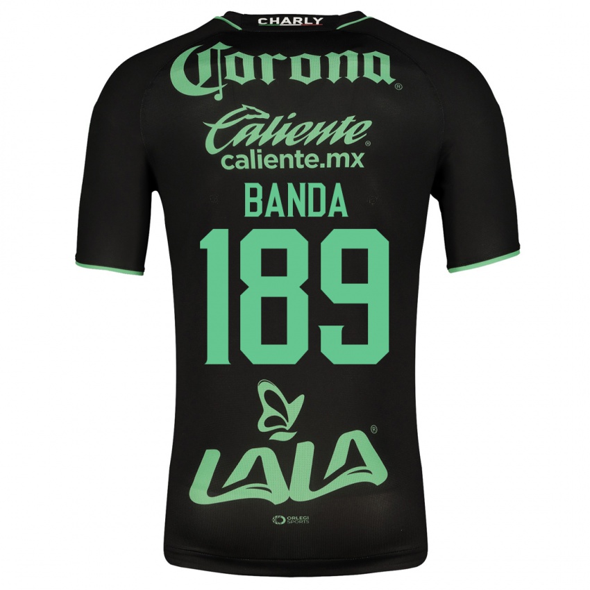 Dames Iker Banda #189 Zwart Uitshirt Uittenue 2023/24 T-Shirt België