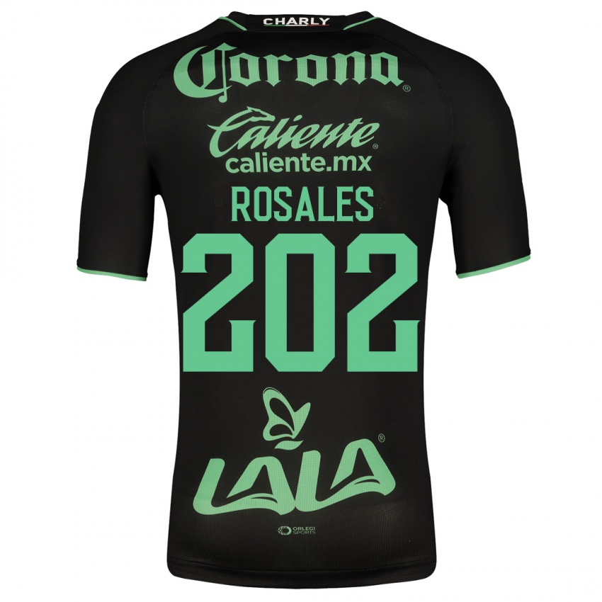 Damen Luis Rosales #202 Schwarz Auswärtstrikot Trikot 2023/24 T-Shirt Belgien