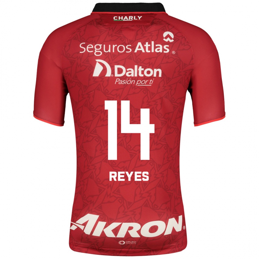 Dames Luis Reyes #14 Rood Uitshirt Uittenue 2023/24 T-Shirt België