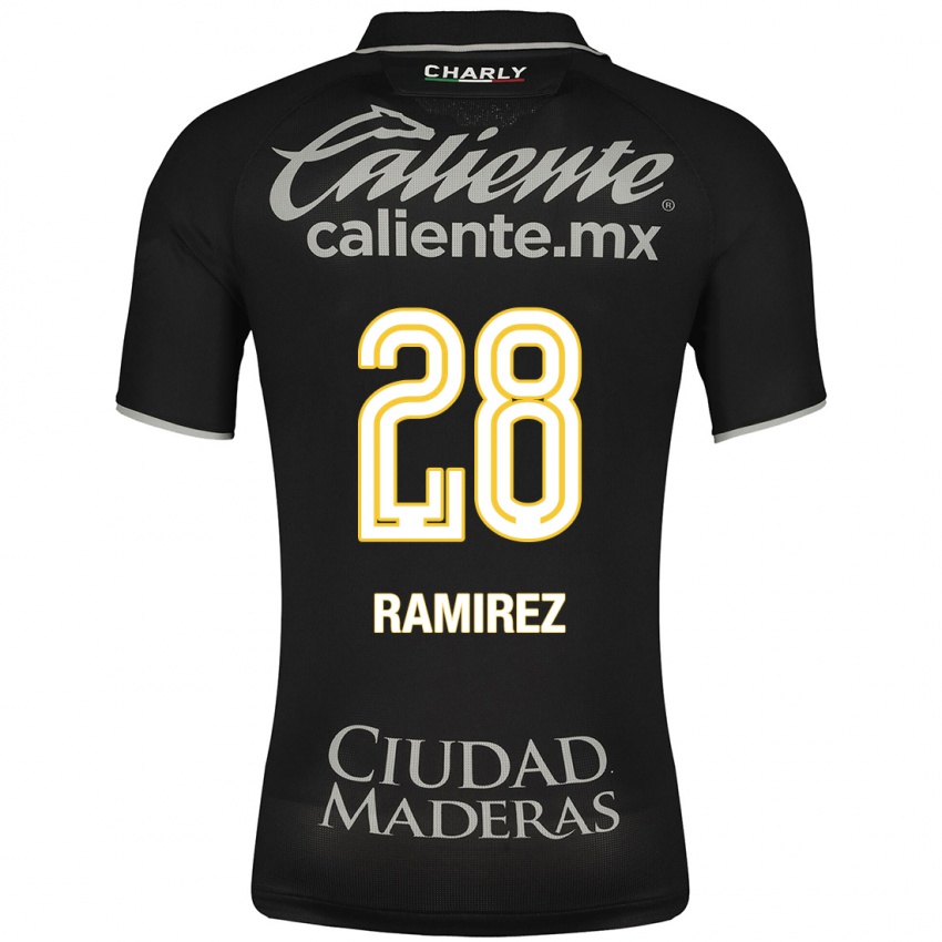 Damen David Ramírez #28 Schwarz Auswärtstrikot Trikot 2023/24 T-Shirt Belgien